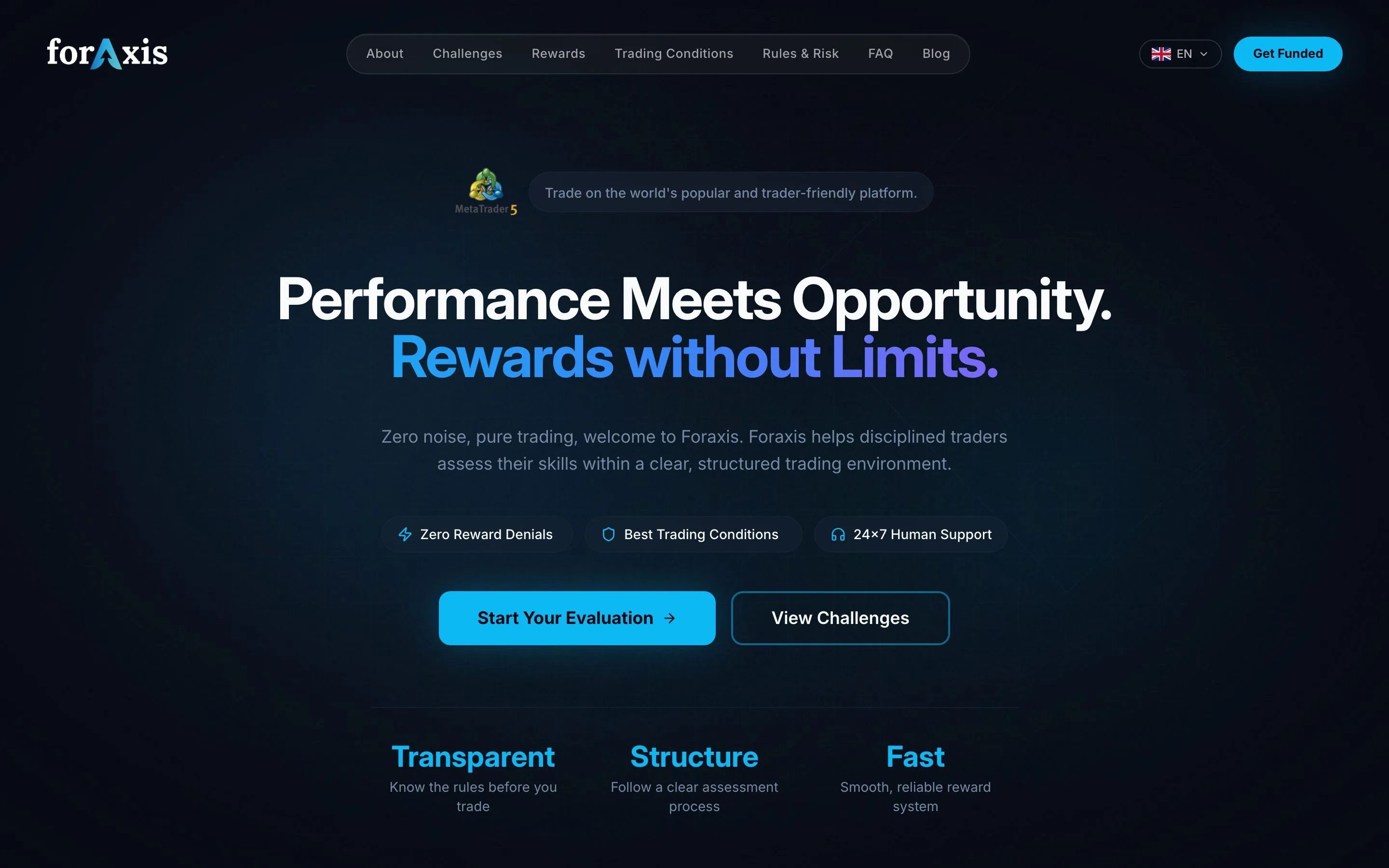 Website von Foraxis