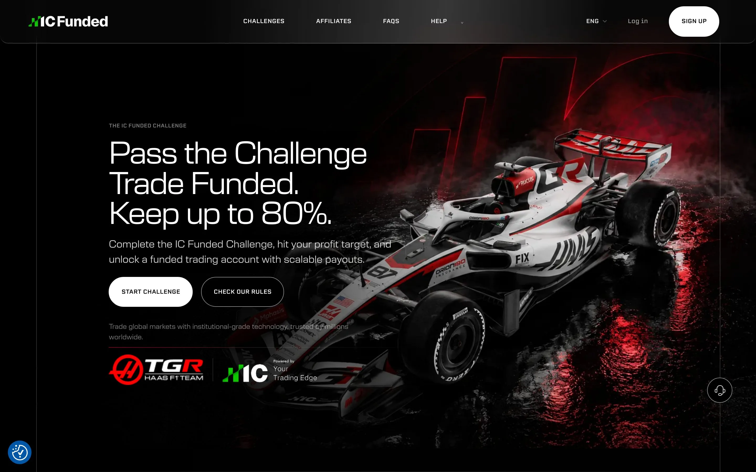 Website von IC Funded