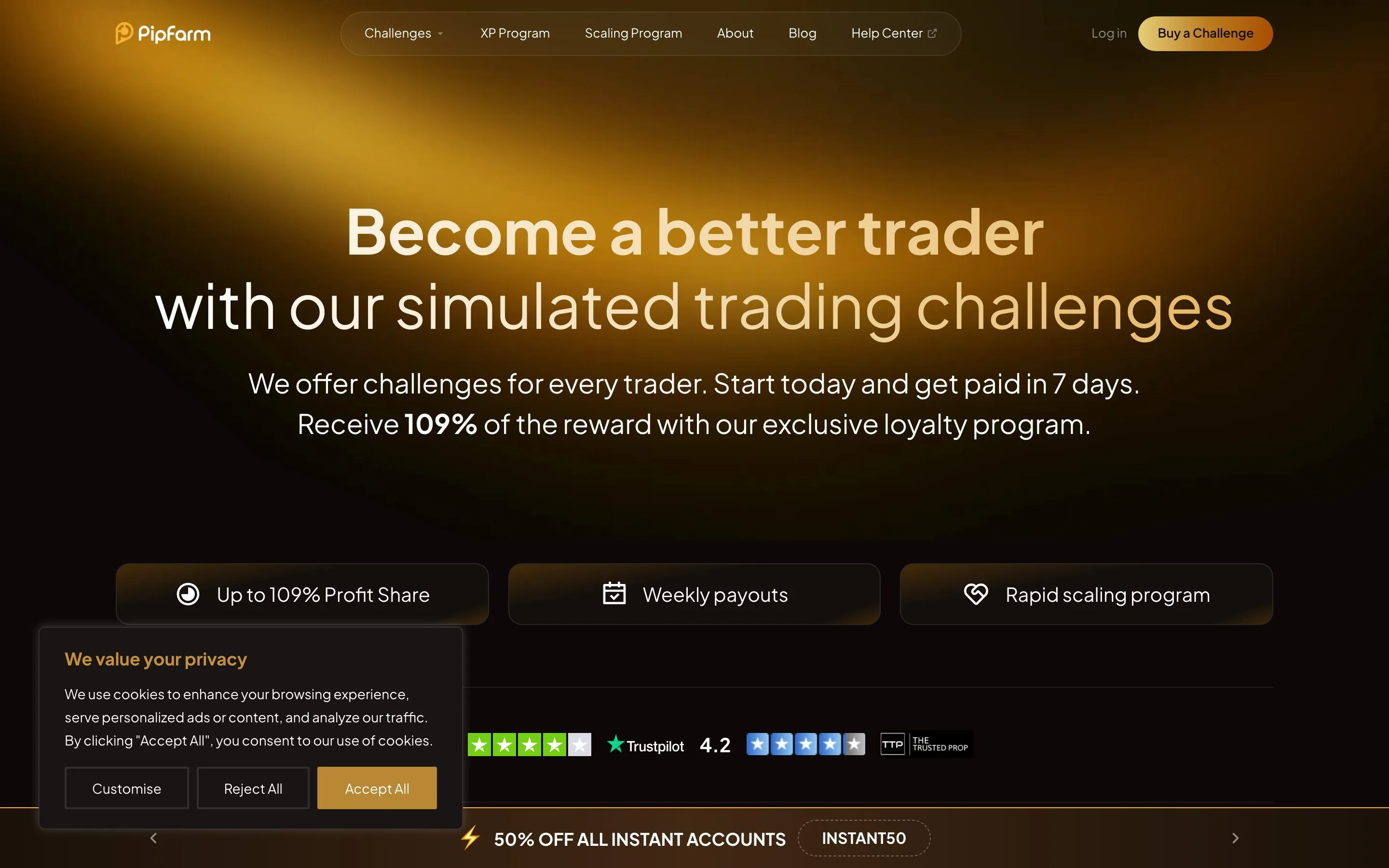 Website von PipFarm